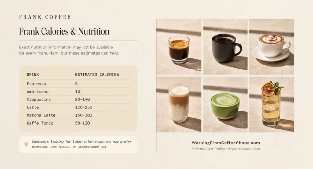 Saint Frank Menu With Prices, Best Drinks & Nutrition Guide (2026) 2 Saint Frank Calories & Nutrition