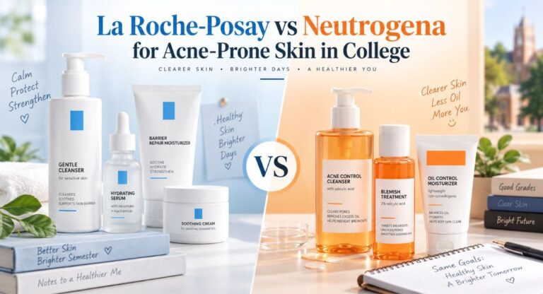 La Roche-Posay vs Neutrogena for Acne-Prone Skin in College 